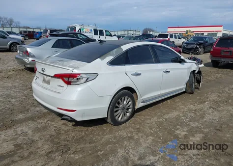 2015 Hyundai Sonata Limited z USA, uszkodzony, nr VIN 5NPE34AF4FH054615